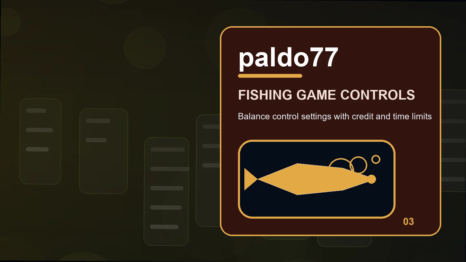 paldo77 fishing games illustration for credit use in the recovery and continuity guide