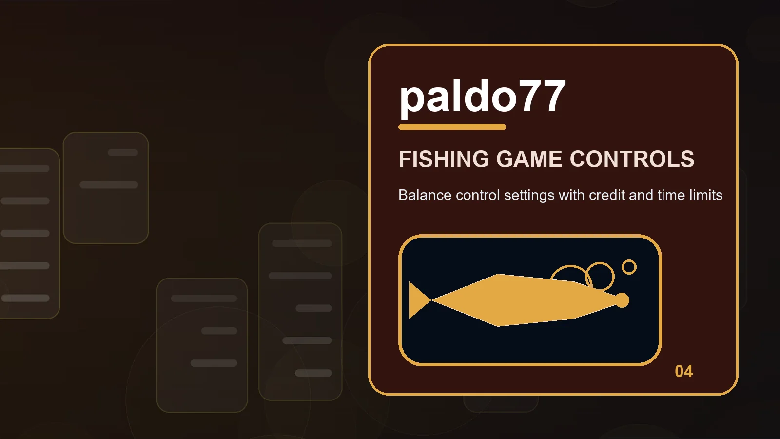 paldo77 fishing games illustration for read touch accuracy before moving forward
