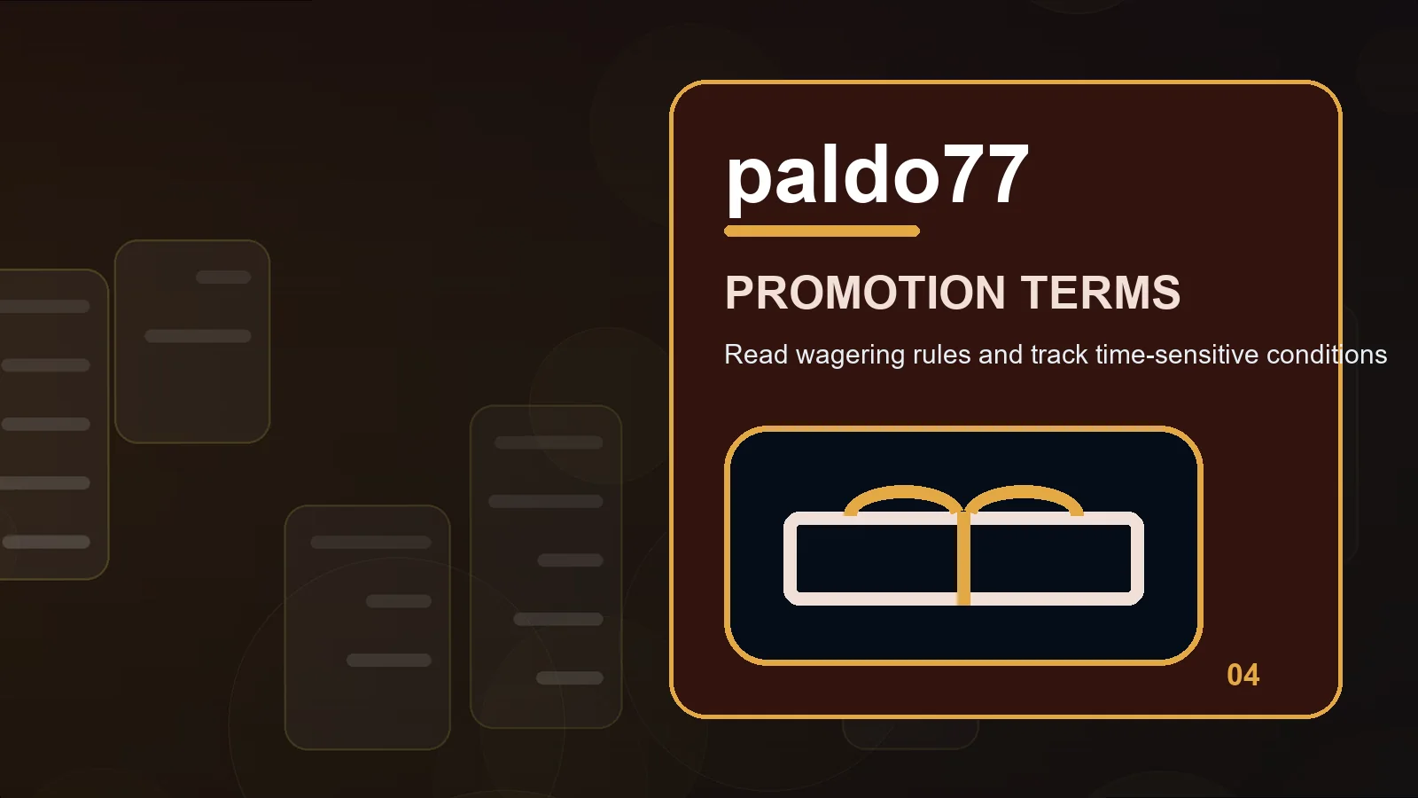 paldo77 promotions illustration for read qualifying activity before moving forward